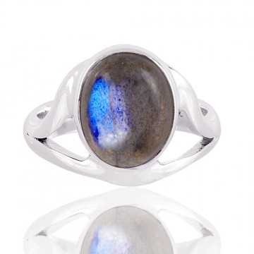 Labradorite natural Gemstone sterling silver Ring
