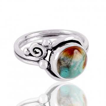 Turquoise Gemstone solid Silver Ring