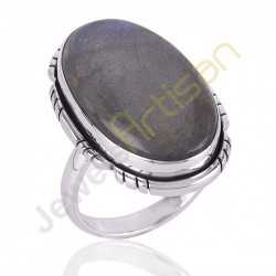 Blue Flashy Labradorite Sterling Silver Handmade Ring silver rings for women
