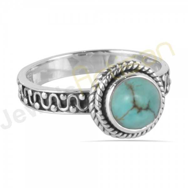 Turquoise Ring Turquoise Sterling Silver Ring Handmade Ring for her