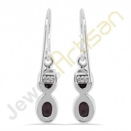 Twin Opal Earring 925 Sterling Sliver Earring Handcrafted Dangle Drop Earring