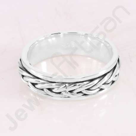 Details about   925 Sterling Silver Handmade Spinner Ring Meditation Silver Sipn Band 