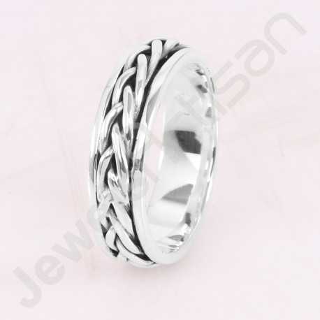 Silver Ring Anxiety Ring Handmade Silver Ring Designer Ring Meditation Ring 925 Sterling Silver Spinner Ring Thumb Ring