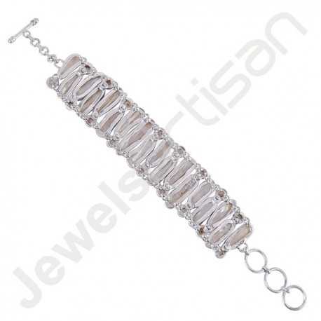 Biwa Pearl Bracelet Pearl Bracelet 925 Sterling Silver Bracelet Fancy Biwa Pearl Handmade Natural Gemstone Bracelet for Her