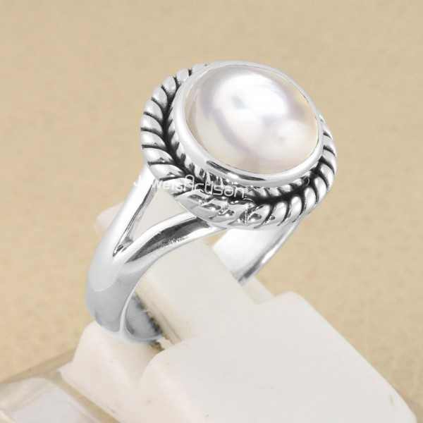 Sterling Silver 925 Pearl Nose Ring for Women & Girls – NEMICHAND JEWELS-hautamhiepplus.vn